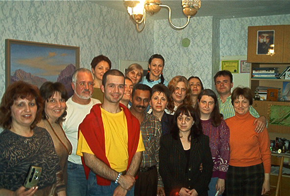 Sameer Kale with Bulgarian Students